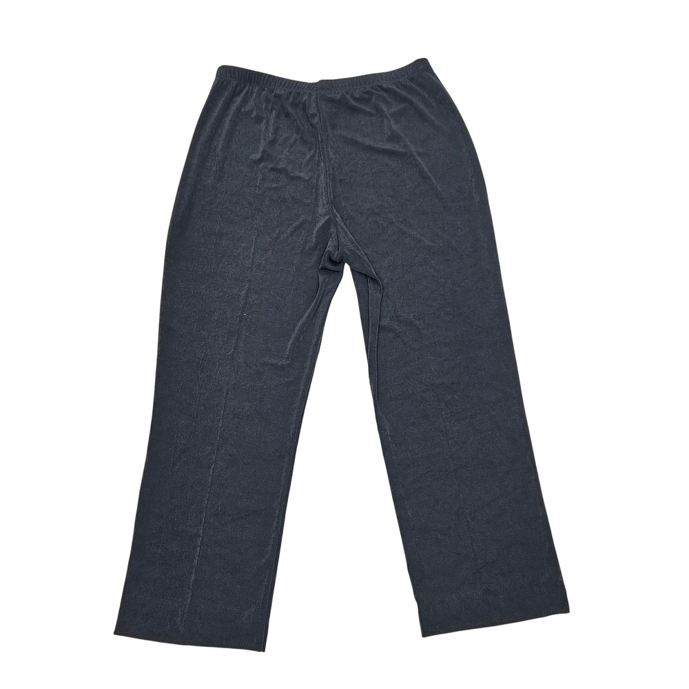 Chico's Travelers Charcoal Straight Leg Pants Chico's 2T US12-14 Altered Hem